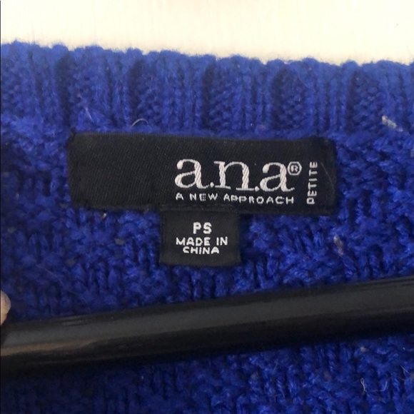 Ana Blue Knit Sweater - Picture 2 of 3